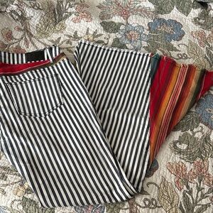 L&B Striped and Serape Patterned Bell Bottoms